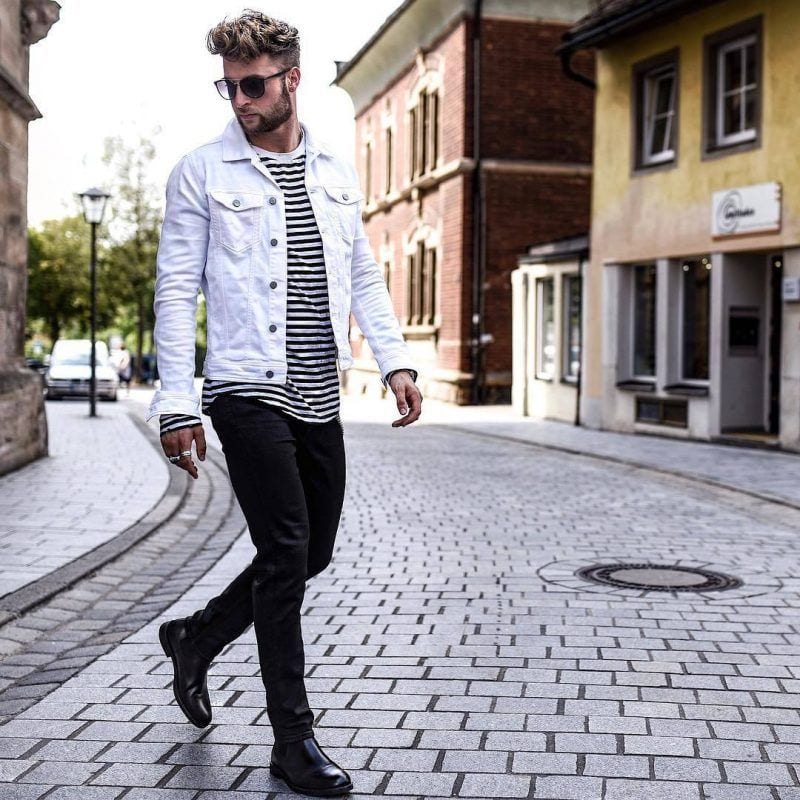 best white jacket outfits for men