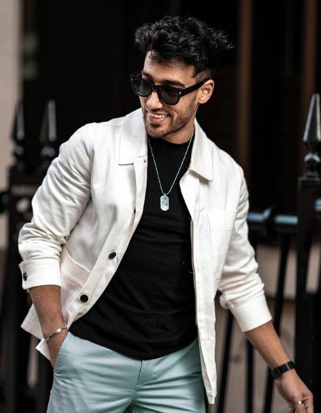 best white jacket outfits for men