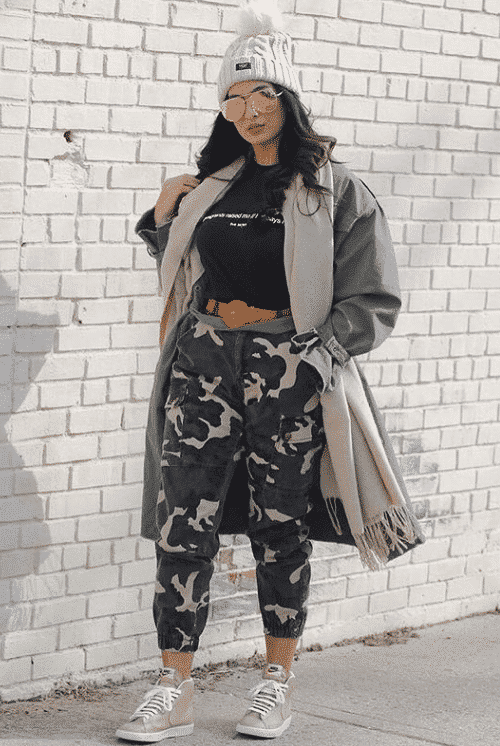 camo pants outfits for women