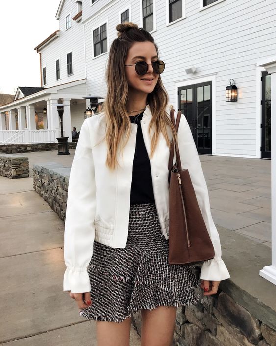 white jacket outfits women