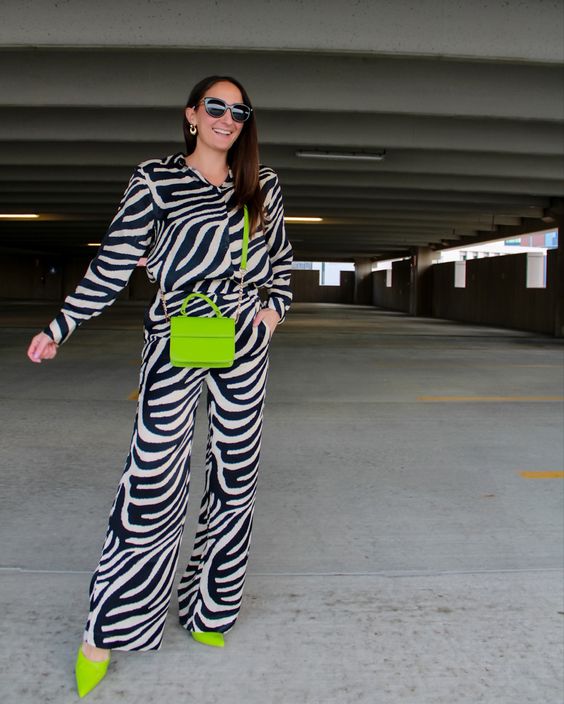 zebra print pants outfits