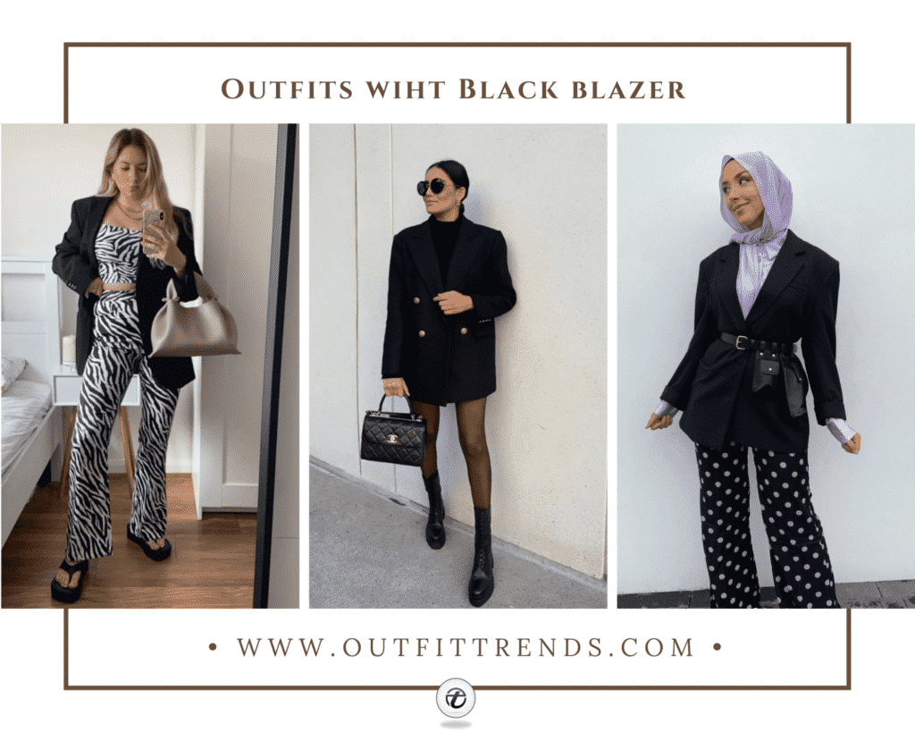 Black blazer outfit Ideas | Dresses Images 2022
