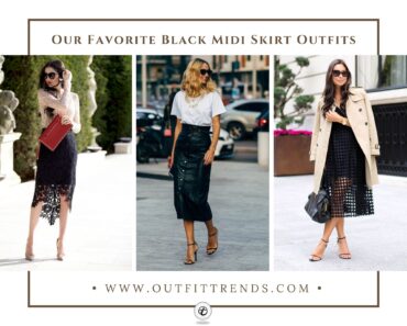 How to Wear Black Midi Skirts? 21 Outfit Ideas &Styling Tips