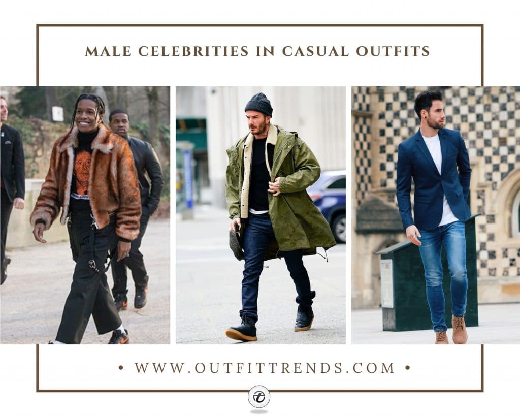 male celebrities casual outfits