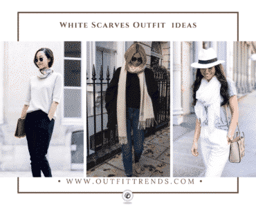 20 Amazing Ways to Style White Scarves Outfits