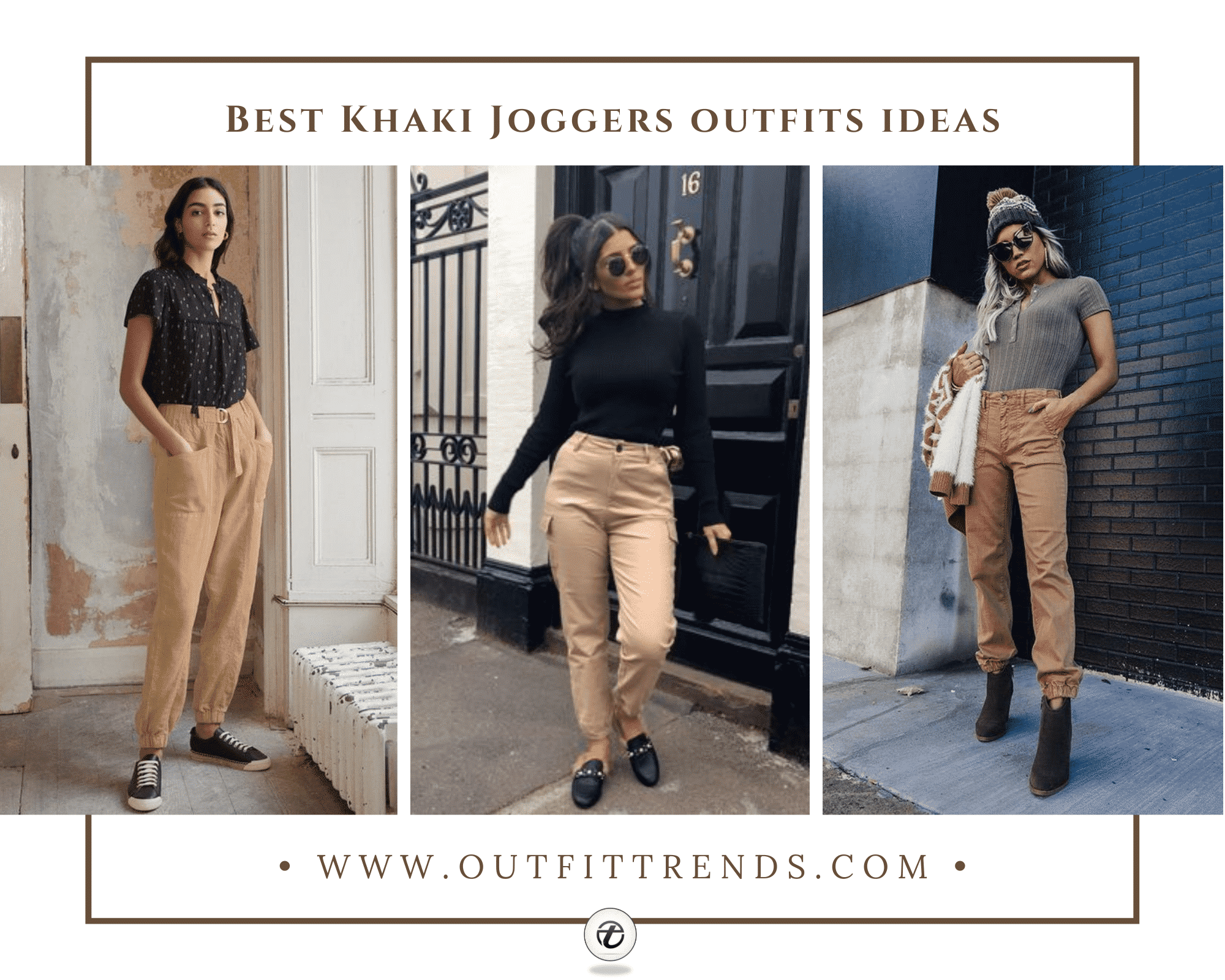 ansøge Gamle tider dramatiker Khaki Joggers Outfits - 20 Ways To Style Women Khaki Jogger