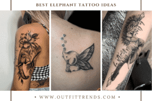 20 Cute Elephant Tattoo Designs with Meaning