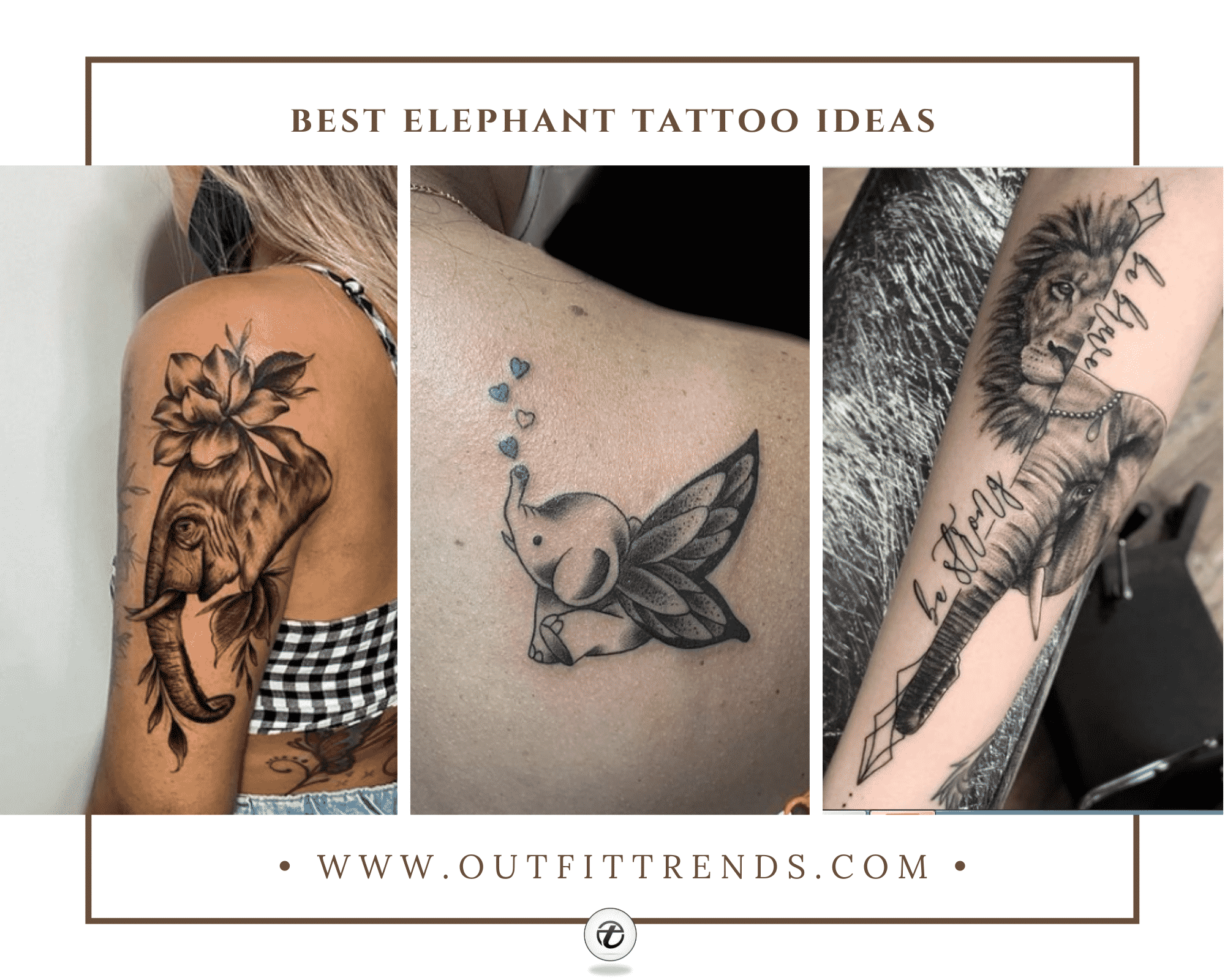 Unify Tattoo Company  Tattoos  Feminine  Elephant and flowers