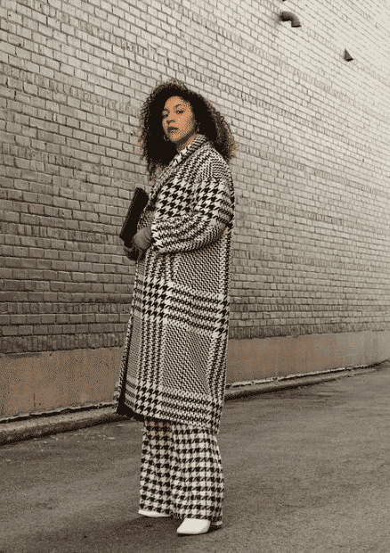 Houndstooth pattern outfits