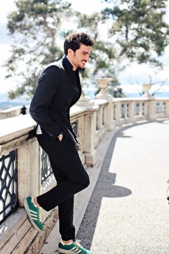 green shoes outfits for men