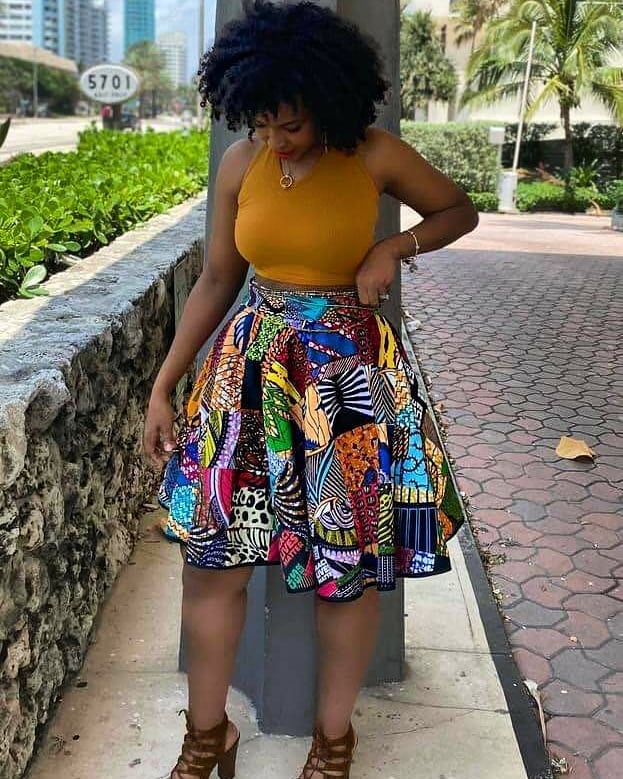 Patchwork African Skirt Looks Women