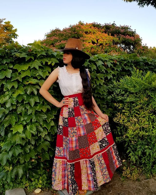 Patchwork Hippe Skirt Looks Women