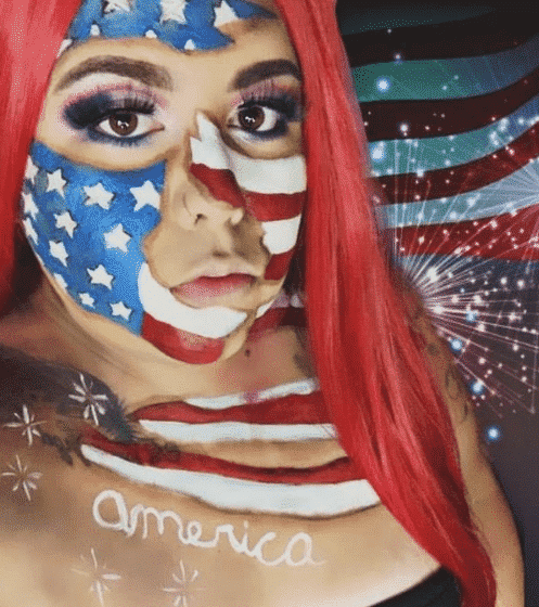 4th of July makeup