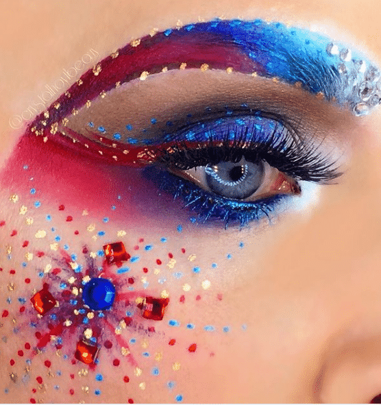 4th of July makeup