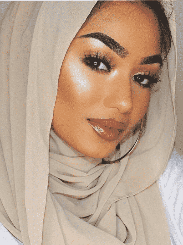 hijab with dark skin