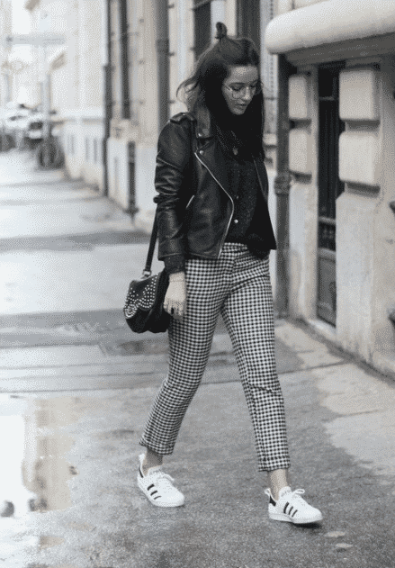 Houndstooth pattern outfits