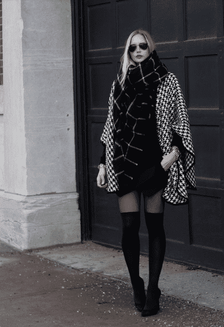 houndstooth h pattern outfits