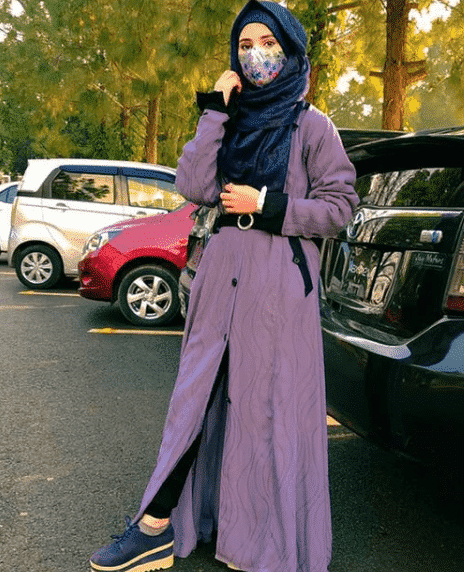 how to wear abaya scarf