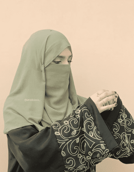 how to wear abaya scarf5