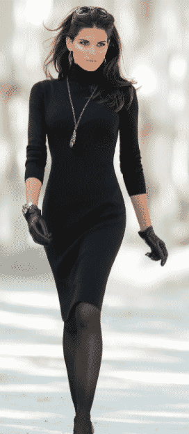 #18 Black Dress Makeup Ideas & Hairstyling Tips for Chic Look #18 Black Dress Makeup Ideas & Hairstyling Tips for Chic Look