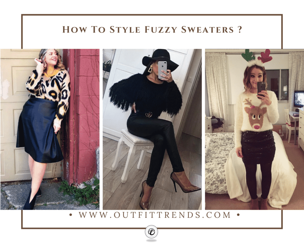 How to style fuzzy sweaters