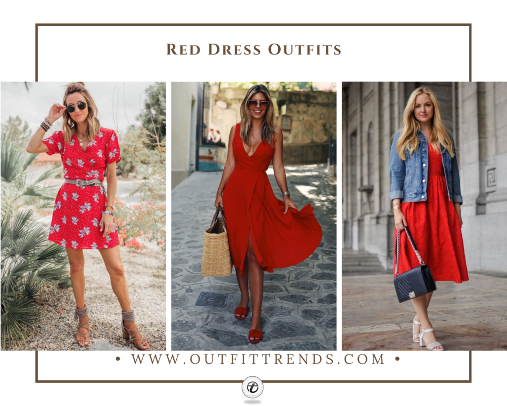 red dress outfits