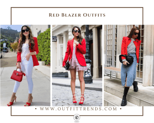 How To Wear A Red Blazer – 20 Outfit Ideas