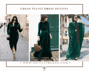 20 Chic Ways To Wear A Green Velvet Dress