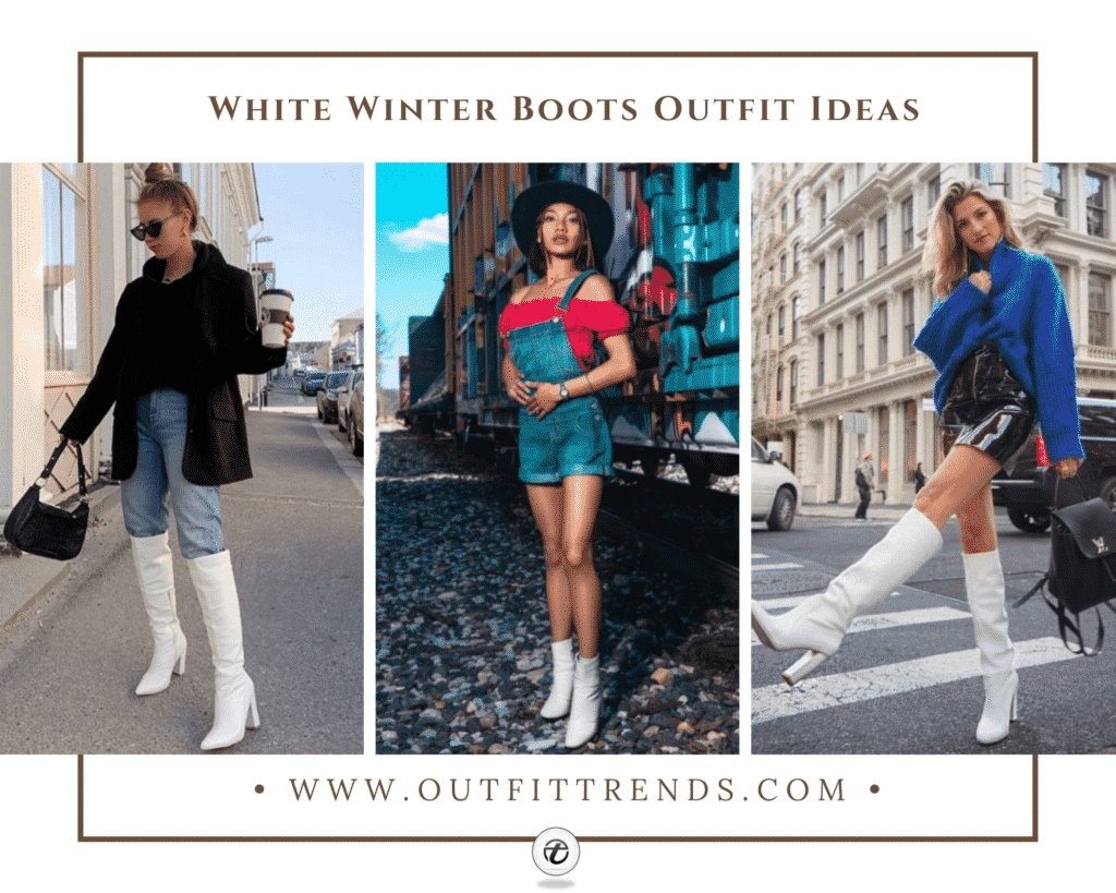 white winter boots