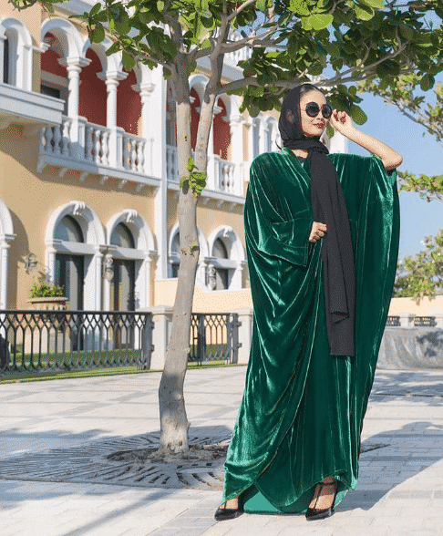 ways to style a green velvet dress