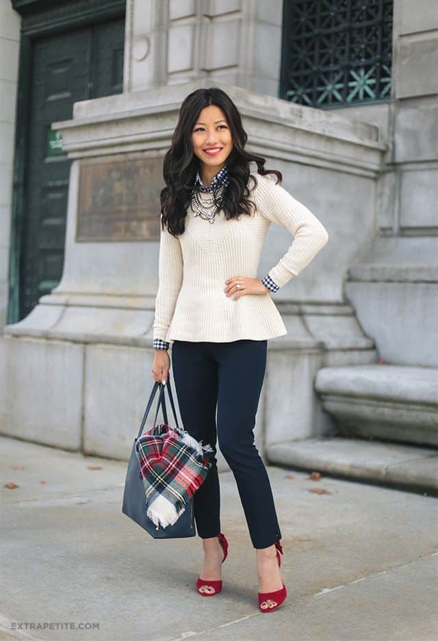 20 Unique Ways How To Style A White Sweater This Winter Season