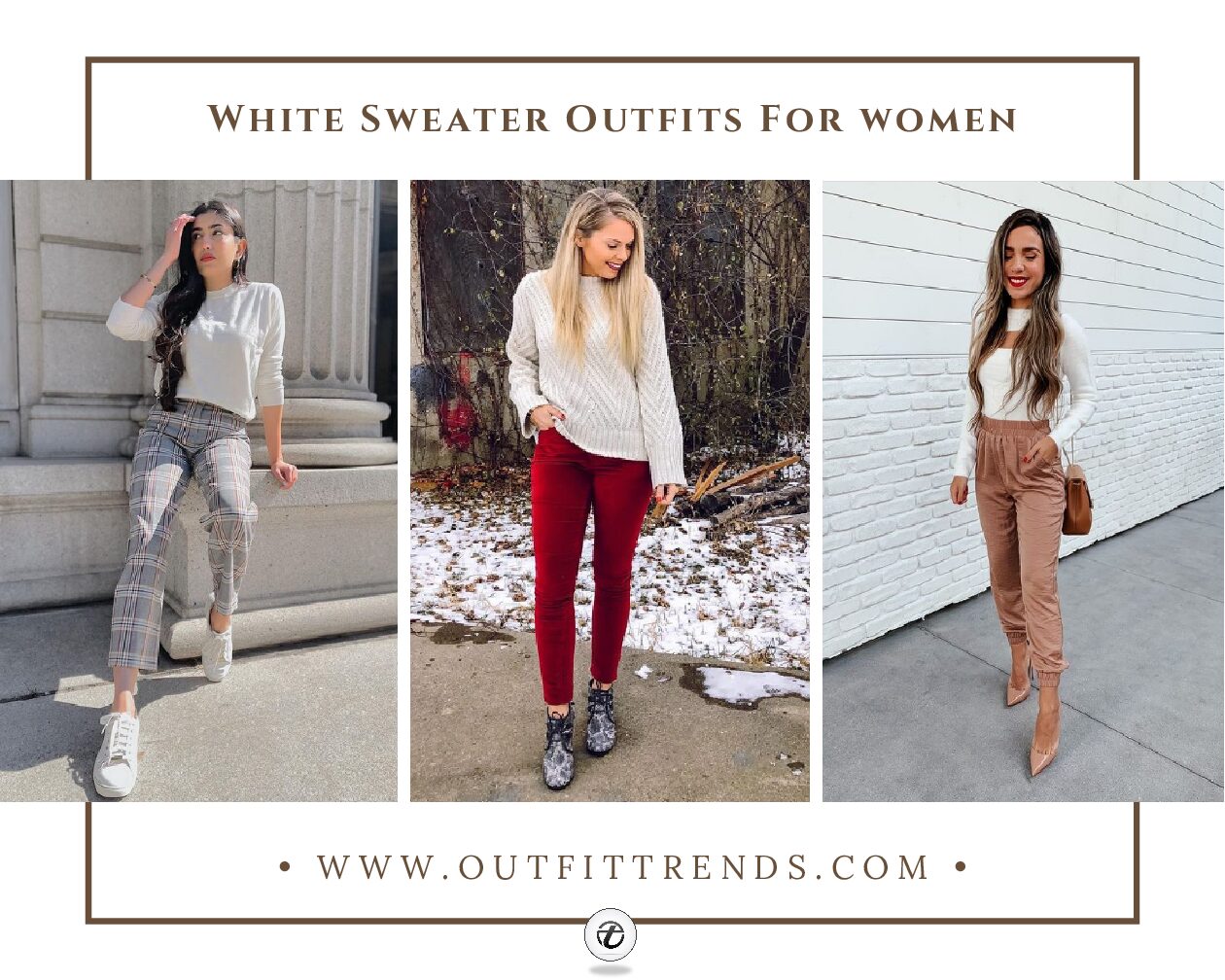 20 Tips How To Style A White Sweater This Winter Season