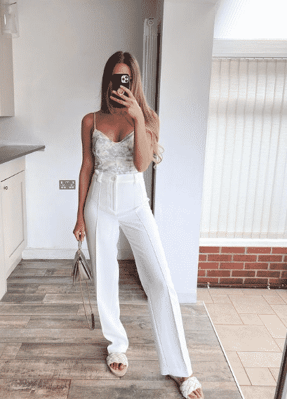 White dress pants outfits