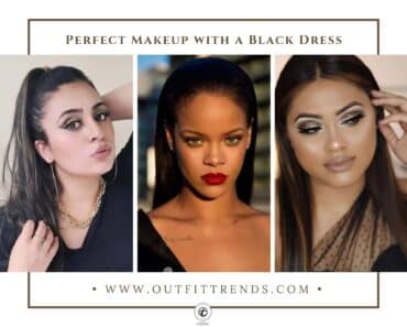 #18 Black Dress Makeup Ideas & Hairstyling Tips for Chic Look #18 Black Dress Makeup Ideas & Hairstyling Tips for Chic Look