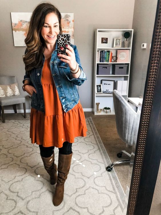 burnt orange outfits