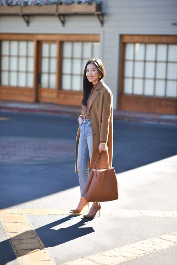 dark brown bag outfit ideas