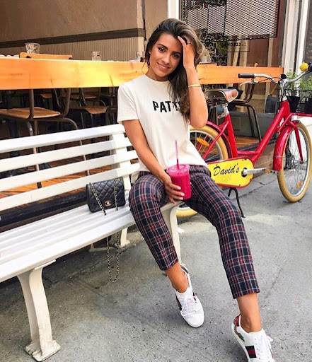 plaid pants outfits 10