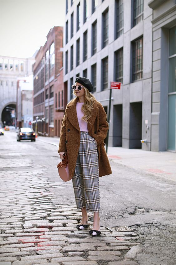 plaid pants outfits 15