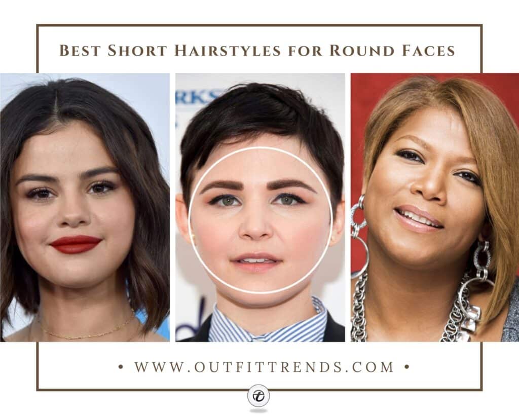 short hairstyles for round faces