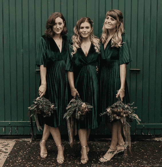 ways to style a green velvet dress