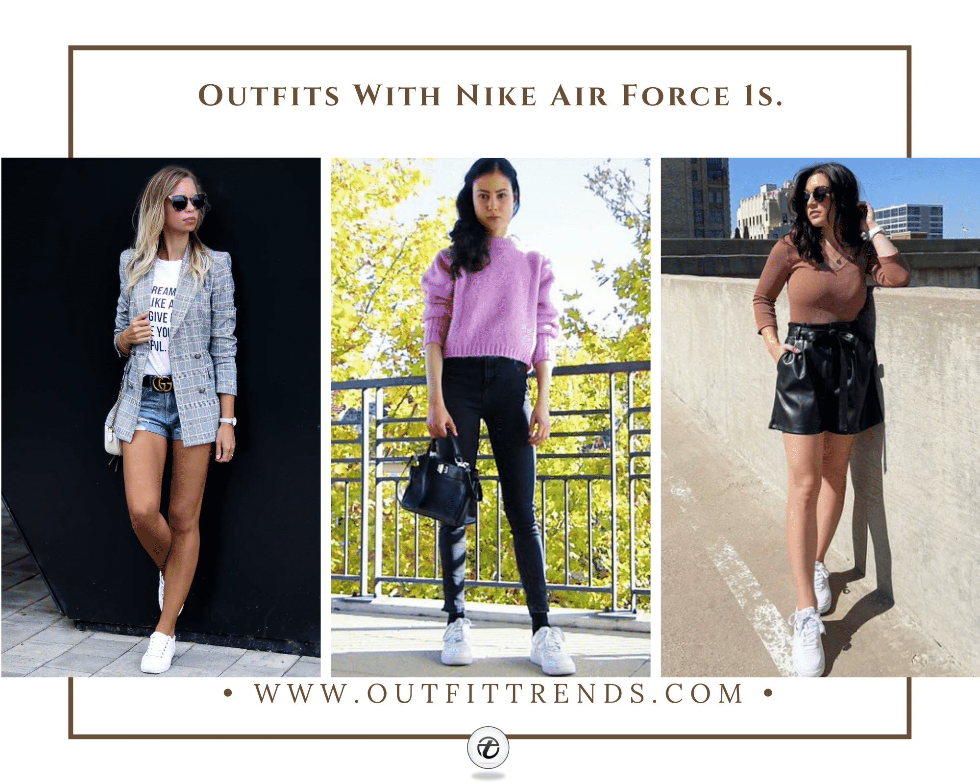 cute outfits with nike air force 1