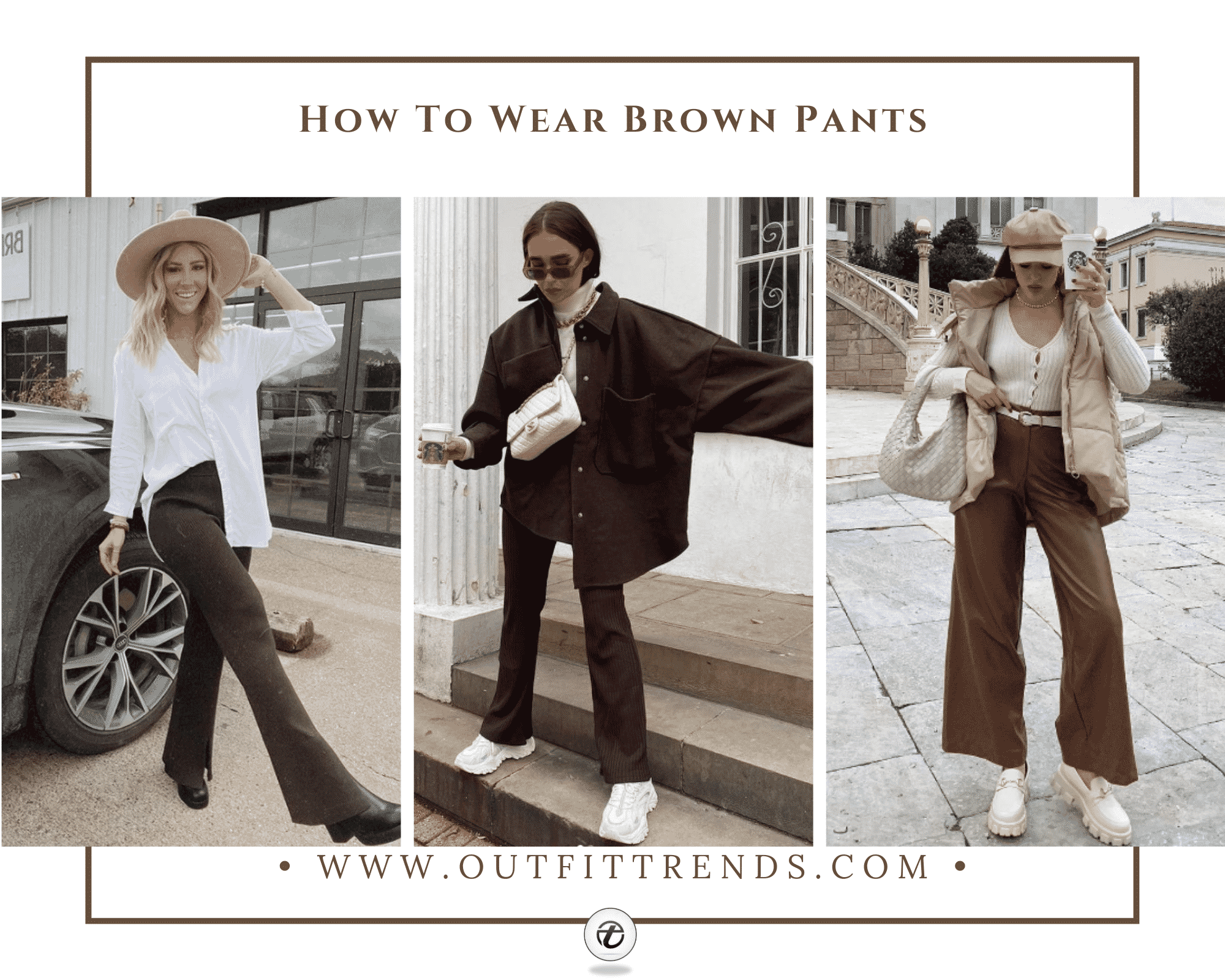 How To Wear Brown Pants - 20 Brown Pants Outfit Ideas