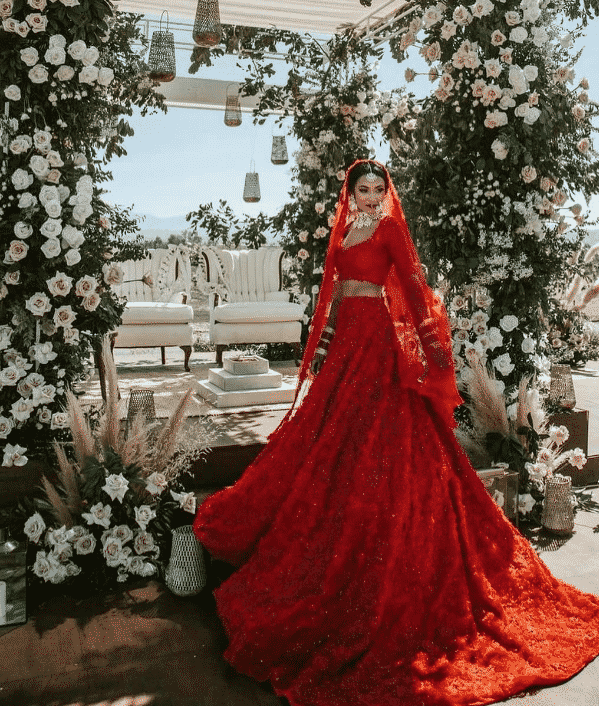 red wedding dresses