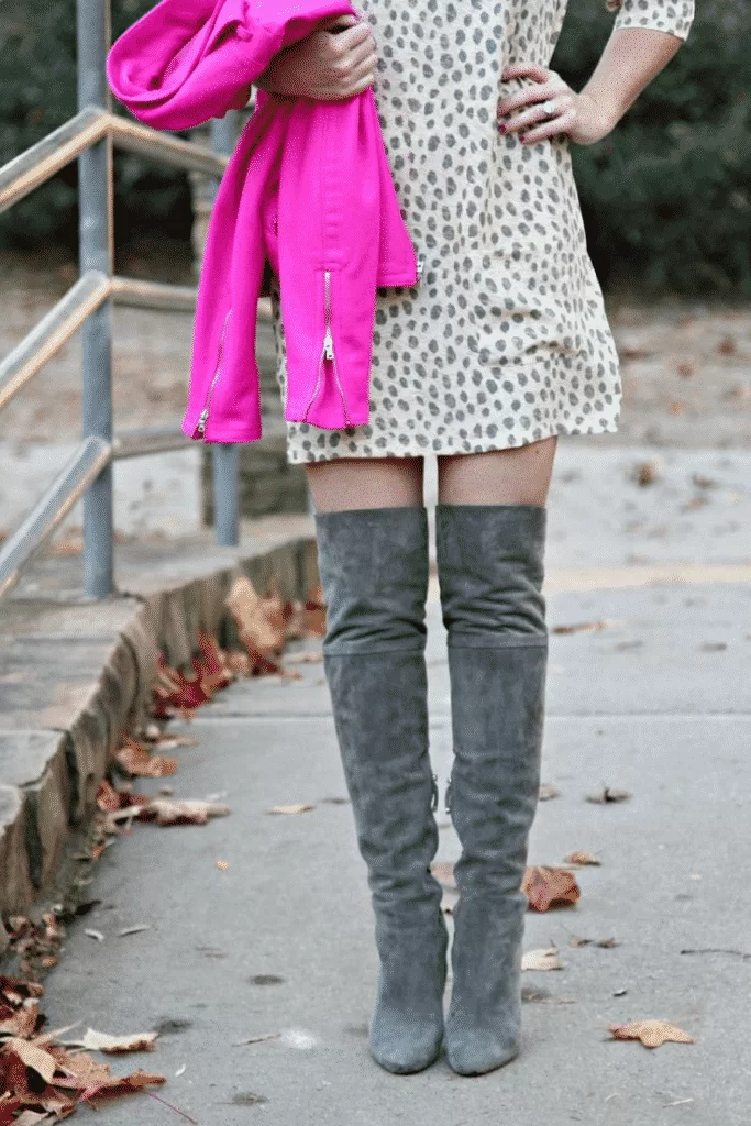 Moto-Inspired Over-the-Knee Boots