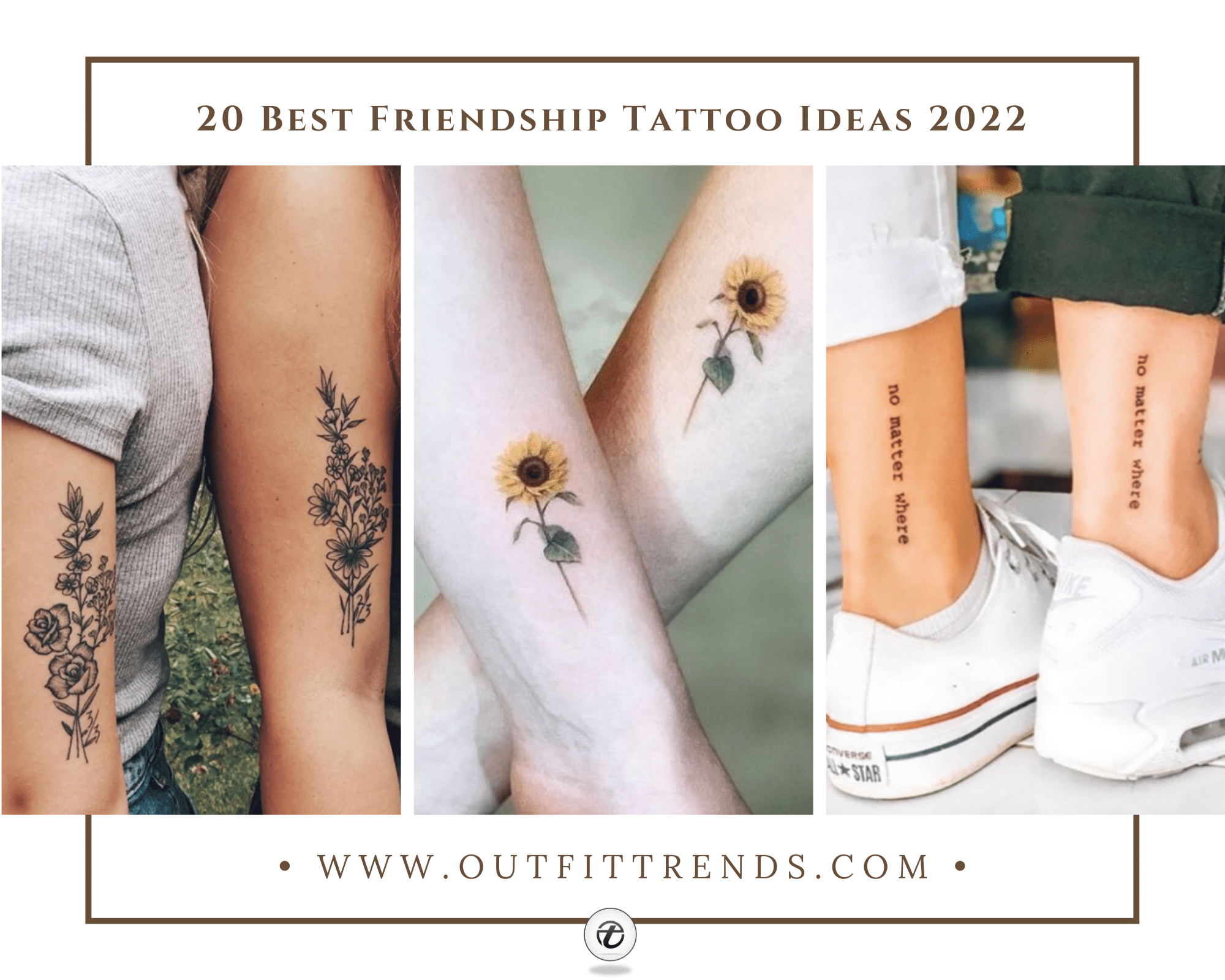 79 Hearty Matching Best Friend Tattoos with Meanings