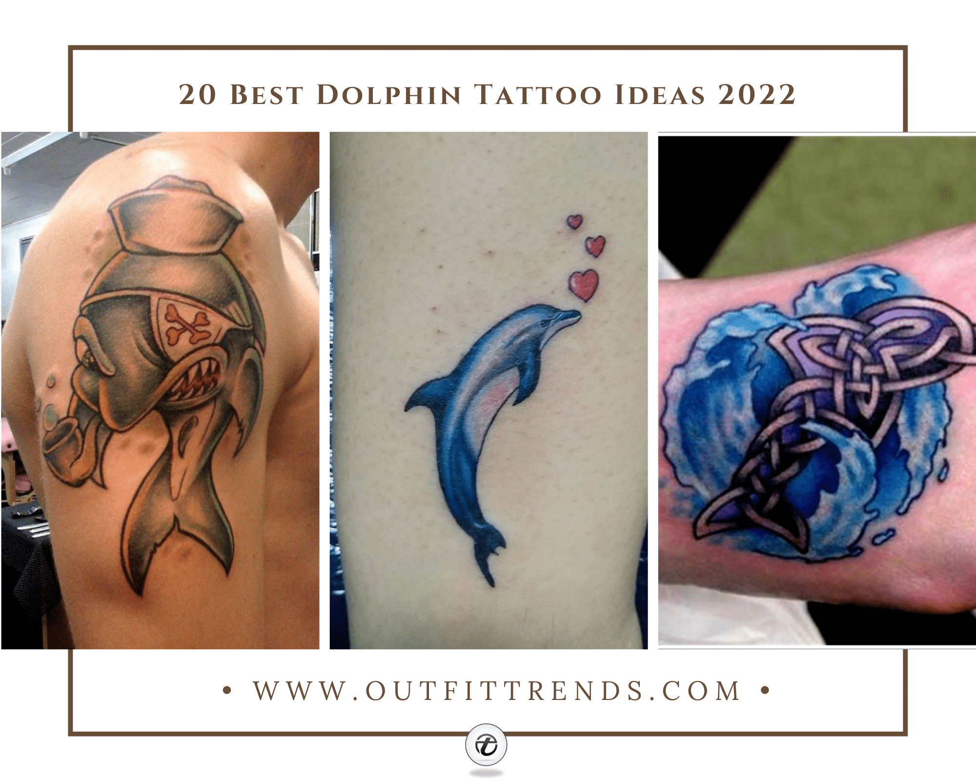 Dolphin Temporary Tattoo set of 3 - Etsy Hong Kong