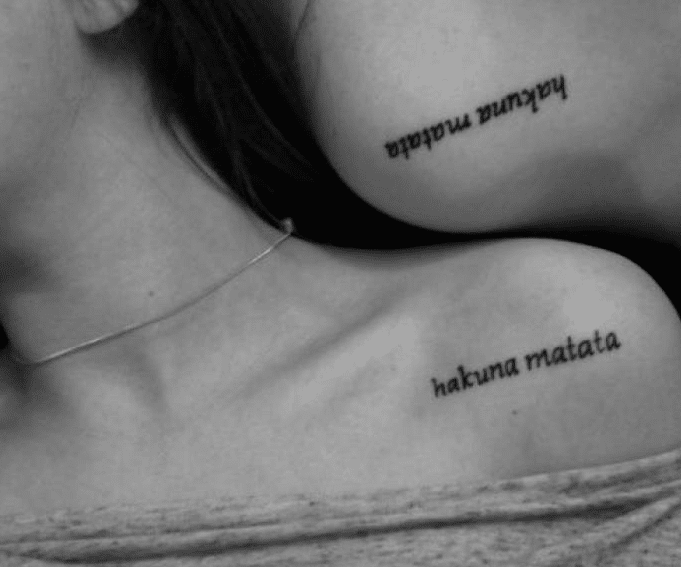 Matching friendship tattoos - 02