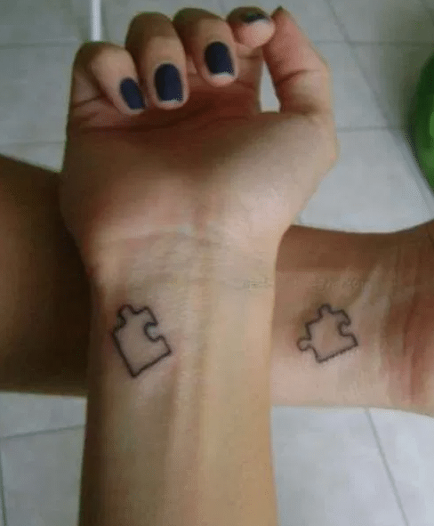 Matching friendship tattoos - 09