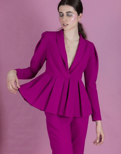 purple blazer women