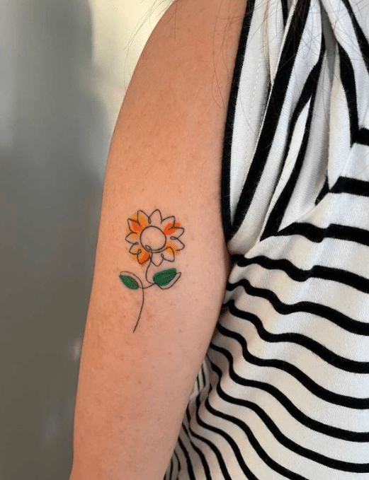 Sunflower tattoo ideas